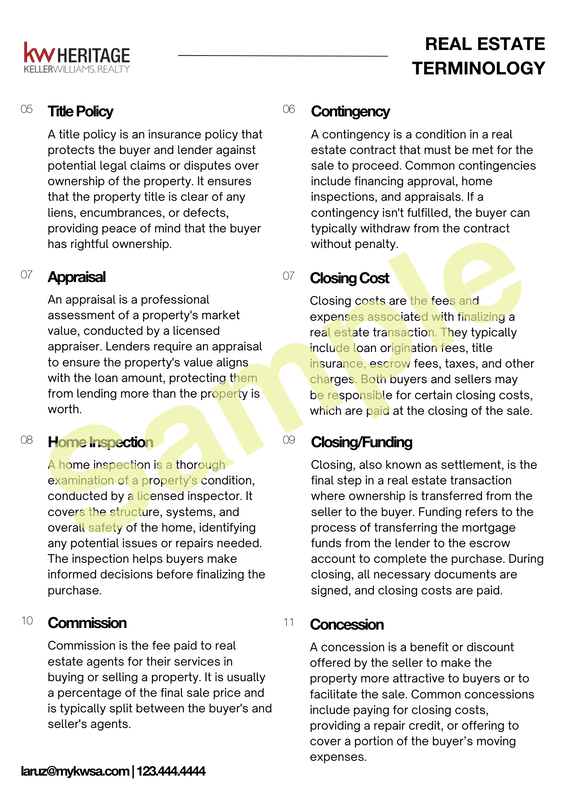 Buyer or Listing Presentation Buyer or Listing Presentation